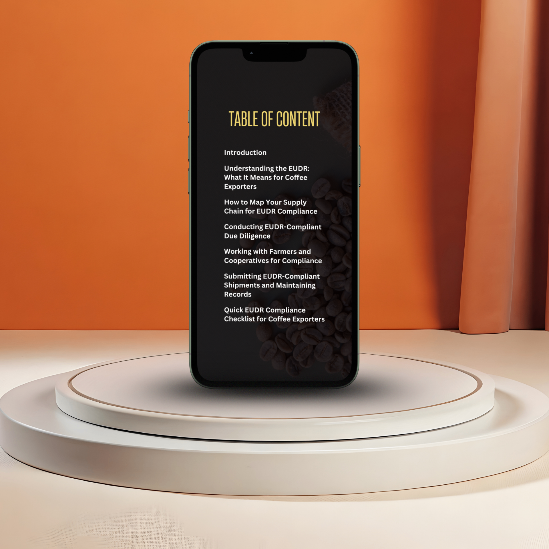 EUDR Guide Table of Contents Preview